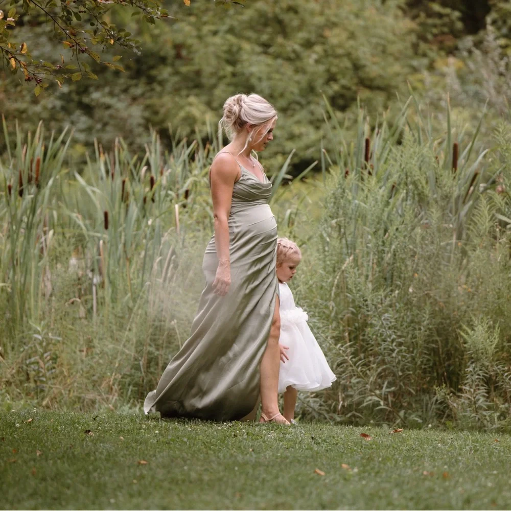 Azazie Pistachio Green Evening Gown - Picture 5 of 5